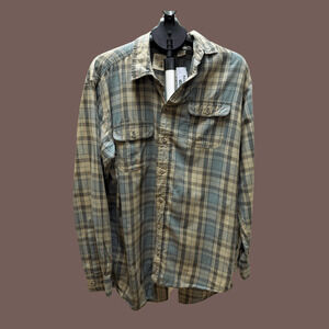 Red Head Plaid Shirt | Green | Size Large Tall | Vintage